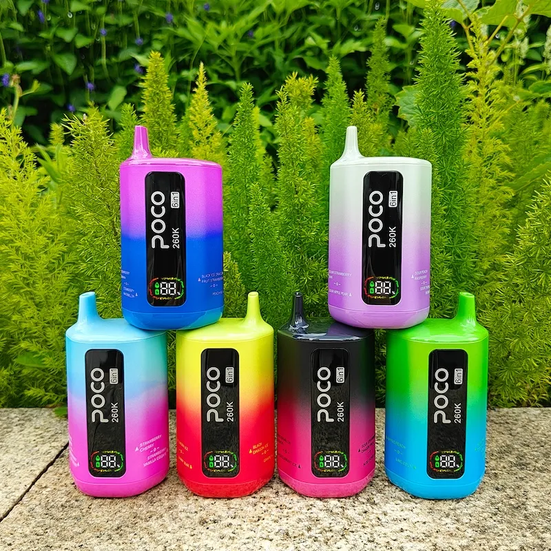POCO 6 IN 1 260K sbuffi, POCO 6 IN 1 260K vaporizzatore, poco puff, 260000 sbuffi vape usa e getta, 6 in 1 vaporizzatore usa e getta Bazar Vape