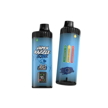 VAPEN RAZZLE 80K 3-in-1 wegwerp vape met 80000 trekjes en een ontwerp met drie tanks