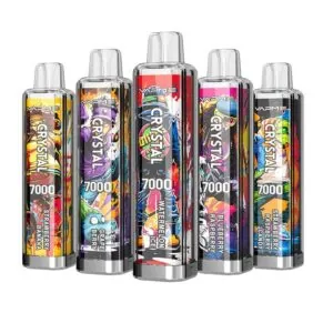 Vapme Crystal Vapes Puff 7000 LED Light dobíjecí jednorázové vaporizéry