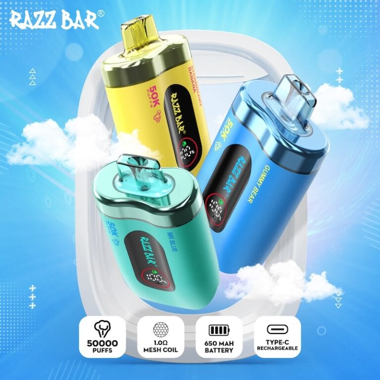 Puff Razz Bar ,Razz Bar 50K,Razz Bar vape 50000,razz bar flavors,razz bar 50000 Bazar Vape