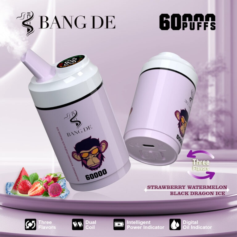 bang de 60k,bang de 60000,BANG DE 60000 vape,60K puff disposable vape,triple flavor disposable vape Bazar Vape