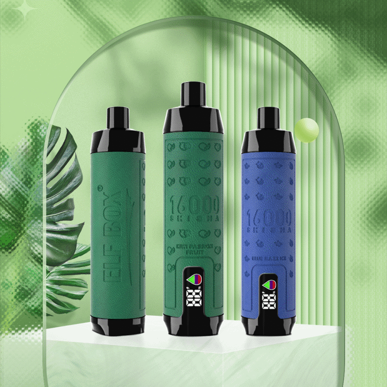 ELF BOX 16K Disposable Vape - 16000 Puffs, Leather Design, Nicotine Shisha Flavor