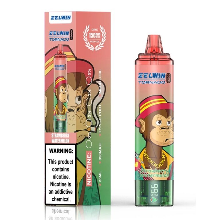 2024 Europe Hot Seller Zelwin15000 Puffs Screen Display E Cigarette Randm Tornado Vopk Disposable Vape Pen Wholesale 1