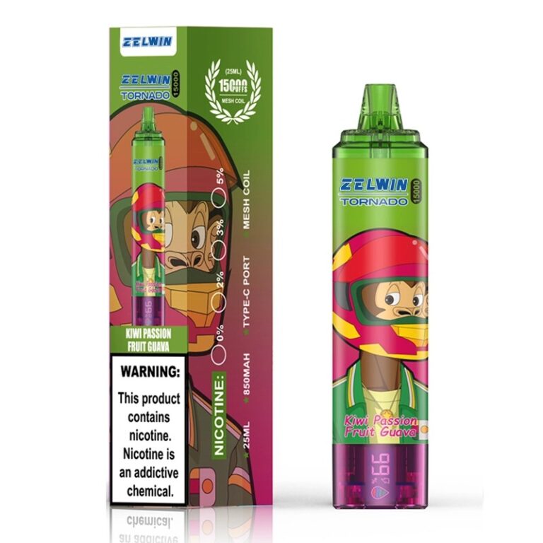 2024 Europe Hot Seller Zelwin15000 Puffs Screen Display E Cigarette Randm Tornado Vopk Disposable Vape Pen Wholesale 4