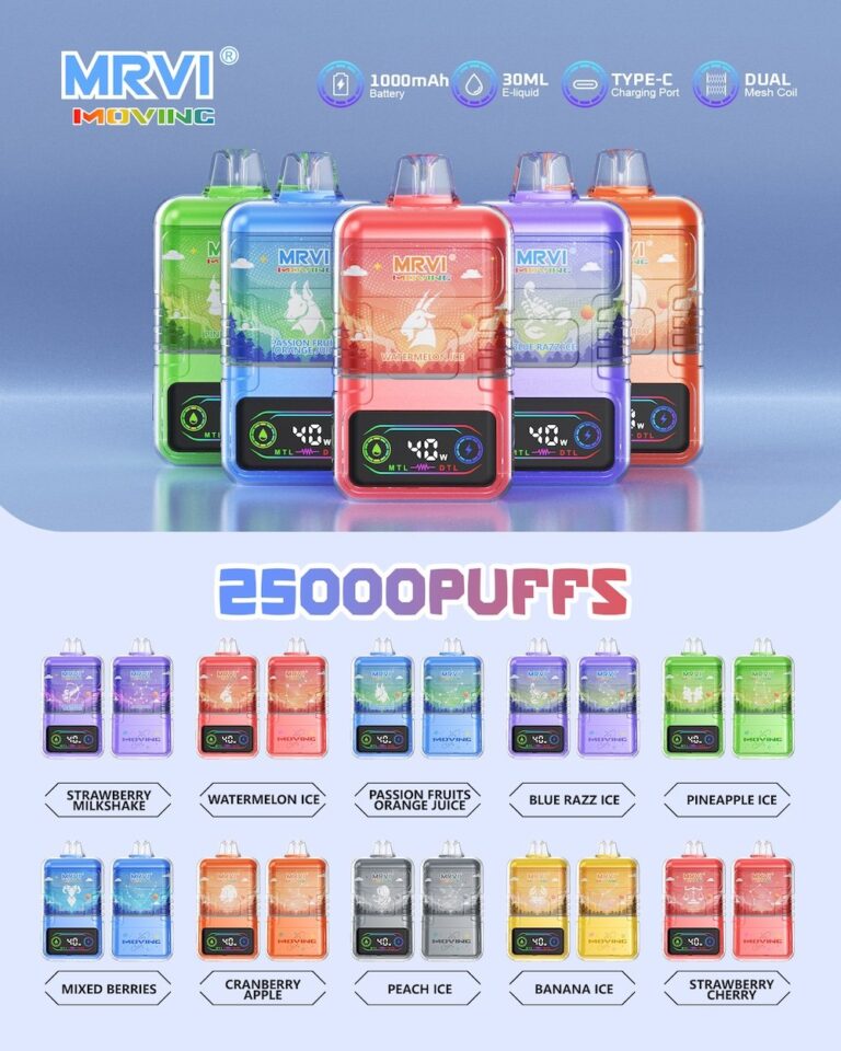 MRVI Moving 25000,mrvi moving 25000 puffs,mrvi moving vape,mrvi moving 25k,mrvi moving puff Bazar Vape