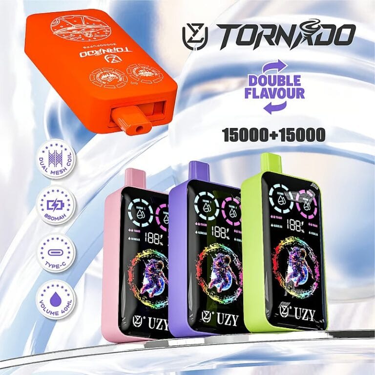 UZY Tornado 30000,uzy tornado 30k,uzy tornado vape,uzy tornado 30000 puffs,30000 puff disposable vape Bazar Vape