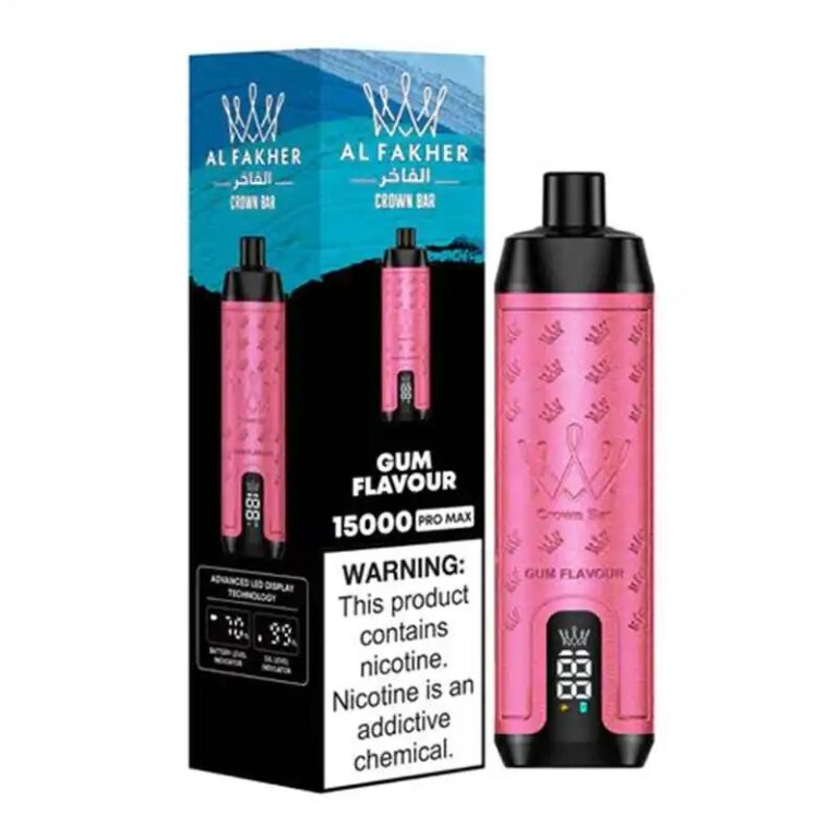 AL Fakher Crown Bar 15000 Pro Max Disposable Vape Wholesale 15K Puffs Gum Flavour