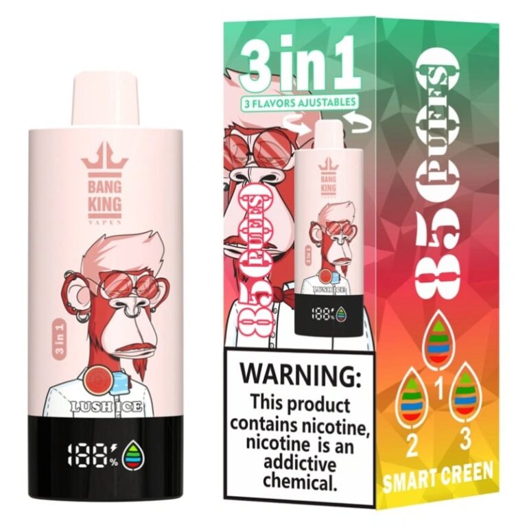 Bang King 85000 85k Puffs 3 in 1 Flavors Newest Original Rechargeable LCD Display Disposable Vape Bang King 85000 85k Puffs 3 in 1 Flavors Newest Original Rechargeable LCD Display Disposable Vape