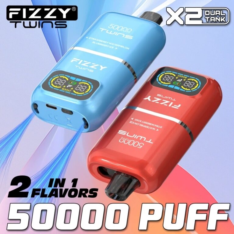Fizzy Twins 50000,fizzy twins 50k,fizzy twins vape,50000 puff disposable vape,Fizzy Twins 50000 review Bazar Vape