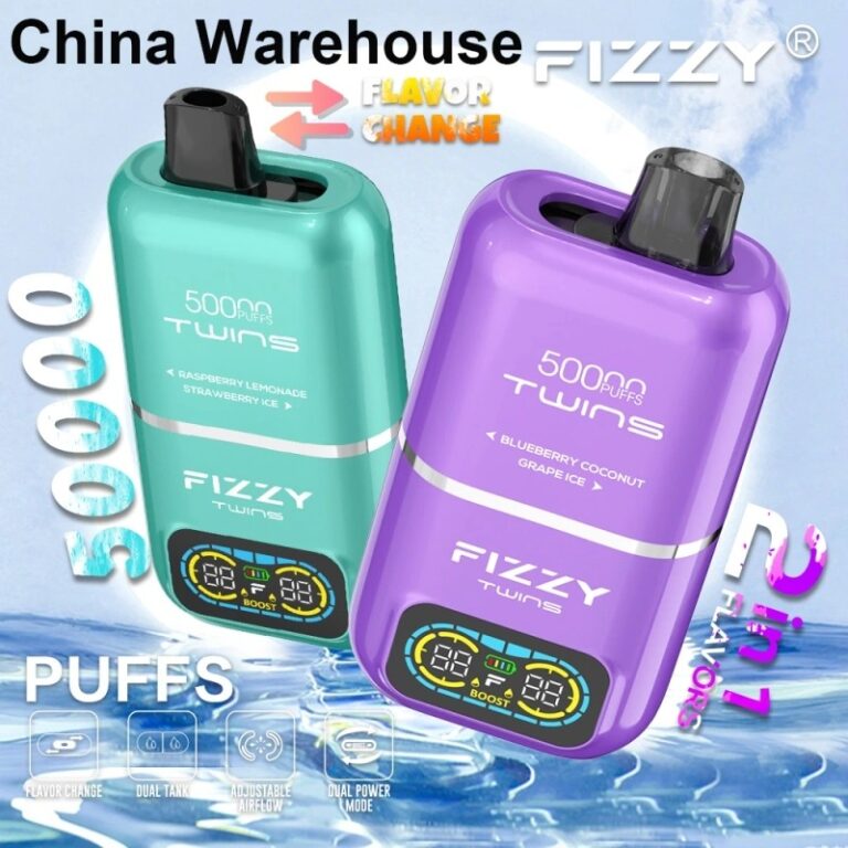Fizzy Twins 50000,fizzy twins 50k,fizzy twins vape,50000 puff disposable vape,Fizzy Twins 50000 review Bazar Vape