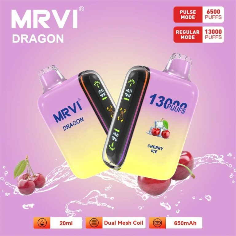 Original Mrvi Dragon 6500 13000 Puffs 13K 15K Disposable E Cigarette Device Puff Rechargeable Display Screen Optional Wholesale I Vape Geek Bar 3