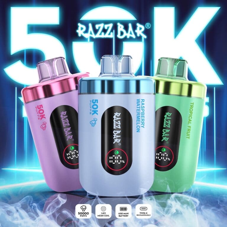 Puff Razz Bar ,Razz Bar 50K,Razz Bar vape 50000,razz bar flavors,razz bar 50000 Bazar Vape