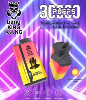 Bang 30000 30k Puffs 0% 2% 3% 5% Nicotine Double Taste LCD Display Disposable Vape
