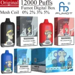 Fumot Digital Box 12000 Puffs 12k | Long-Lasting Disposable Vape