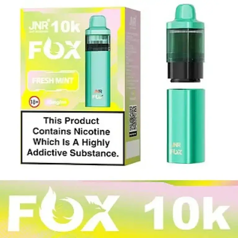 JNR Fox 10000,jnr fox 10k,jnr fox vape,jnr fox vape pods,jnr fox refills Bazar Vape