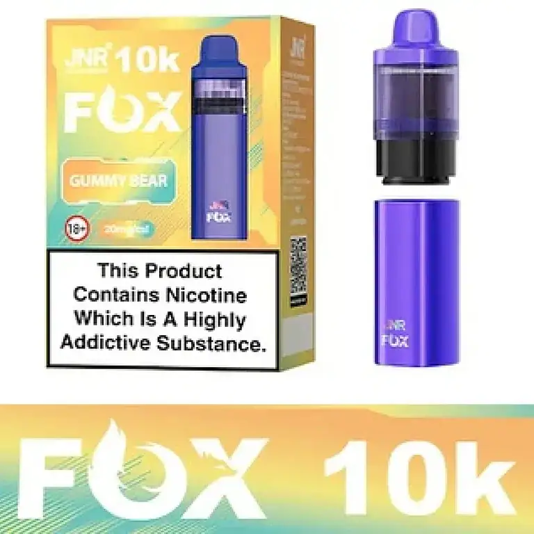 JNR Fox 10000,jnr fox 10k,jnr fox vape,jnr fox vape pods,jnr fox refills Bazar Vape