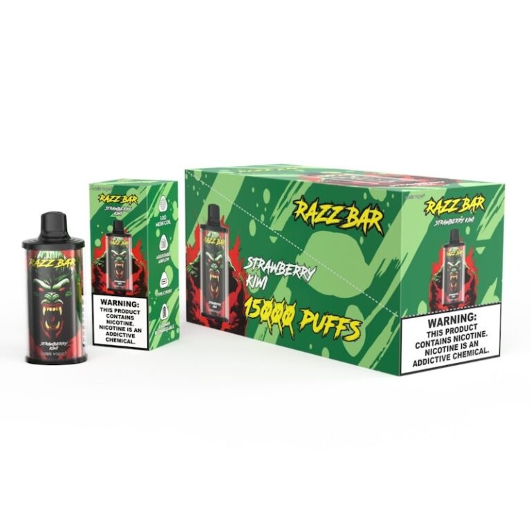 Razz Bar 15000 15k Puffs Disposable Vape | Mesh Coil & Type-C Rechargeable 2% 5% Salt Nicotine