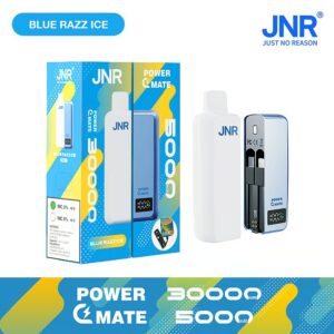 JNR Powermate 30000 30k Puff prefilled pod vape with Smart Screen | Built-in Power Bank, Rechargeable