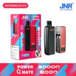 JNR Powermate 30000 30k Puff prefilled pod vape with Smart Screen | Built-in Power Bank, Rechargeable
