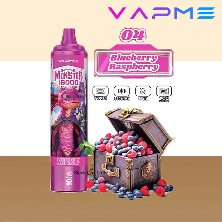 sleek vape vapme monster 16000BlueberryRaspberry.png