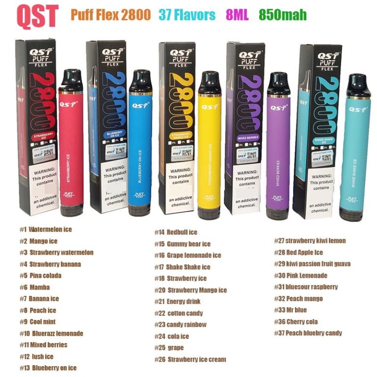QST Puff Flex 2800,QST Puff Flex vape,QST Puff Flex disposable,puff flex 2800,puff flex 2800 amazon Bazar Vape
