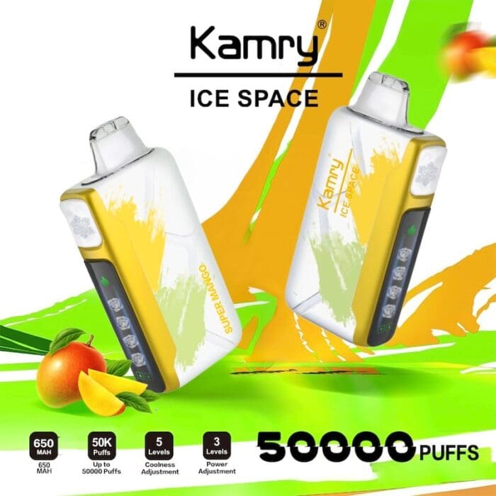 Kamry 50K,kamry disposable,kamry vape,Kamry 50000 Puff,Adjustable ICE Vape Bazar Vape