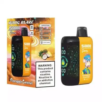 Bang Blaze Starry 50000 50K Puffs Hottest LED Display Disposable Vape