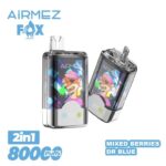 Airmez Fox 80k Vape 80000 Puffs 2 in 1 flavors Disposable Vape Double Mesh Coil LED Display