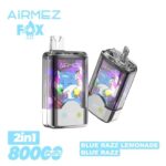 Airmez Fox 80k Vape 80000 Puffs 2 in 1 flavors Disposable Vape Double Mesh Coil LED Display