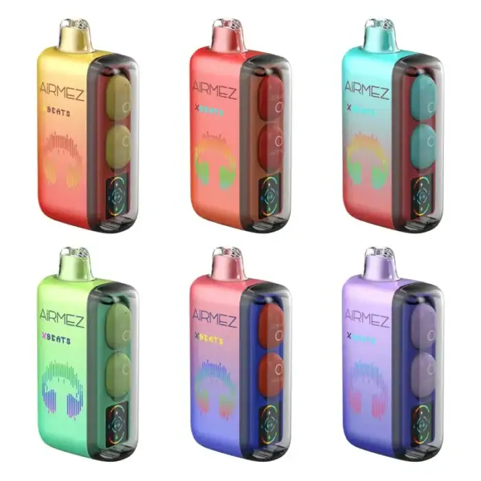 Airmez Xbeats 40000 40k Puffs vape with earbuds 22mL pre-filled e-liquid LED Display australia warehouse