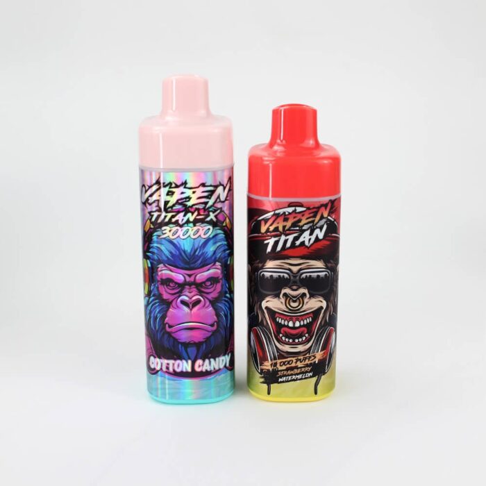 VAPEN TITAN X 30000 Puffs 30k Rechargeable Disposable Vape Kit 30mL Prefilled E-liquid 2% & 5% Nicotine,