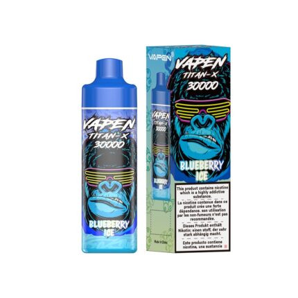 VAPEN TITAN X 30000 Puffs 30k Rechargeable Disposable Vape Kit 30mL Prefilled E-liquid 2% & 5% Nicotine,