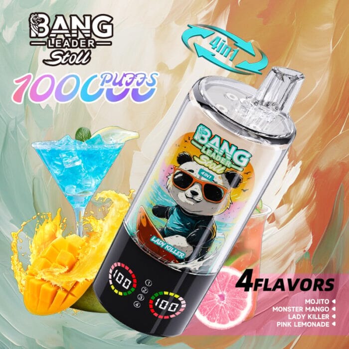Bang Leader 100K,100K Puff,100000 puffs,bang leader stoll 100k,bang leader vape Bazar Vape