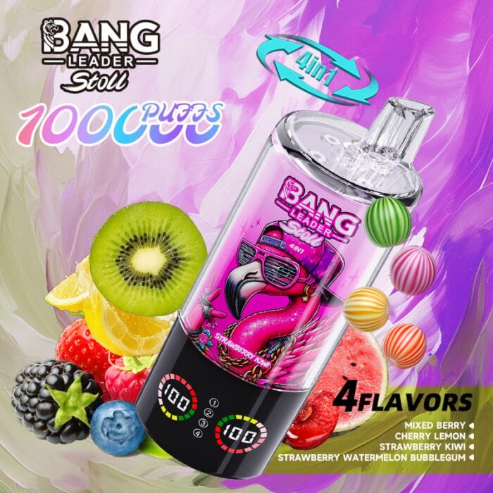 Bang Leader 100K,100K Puff,100000 puffs,bang leader stoll 100k,bang leader vape Bazar Vape