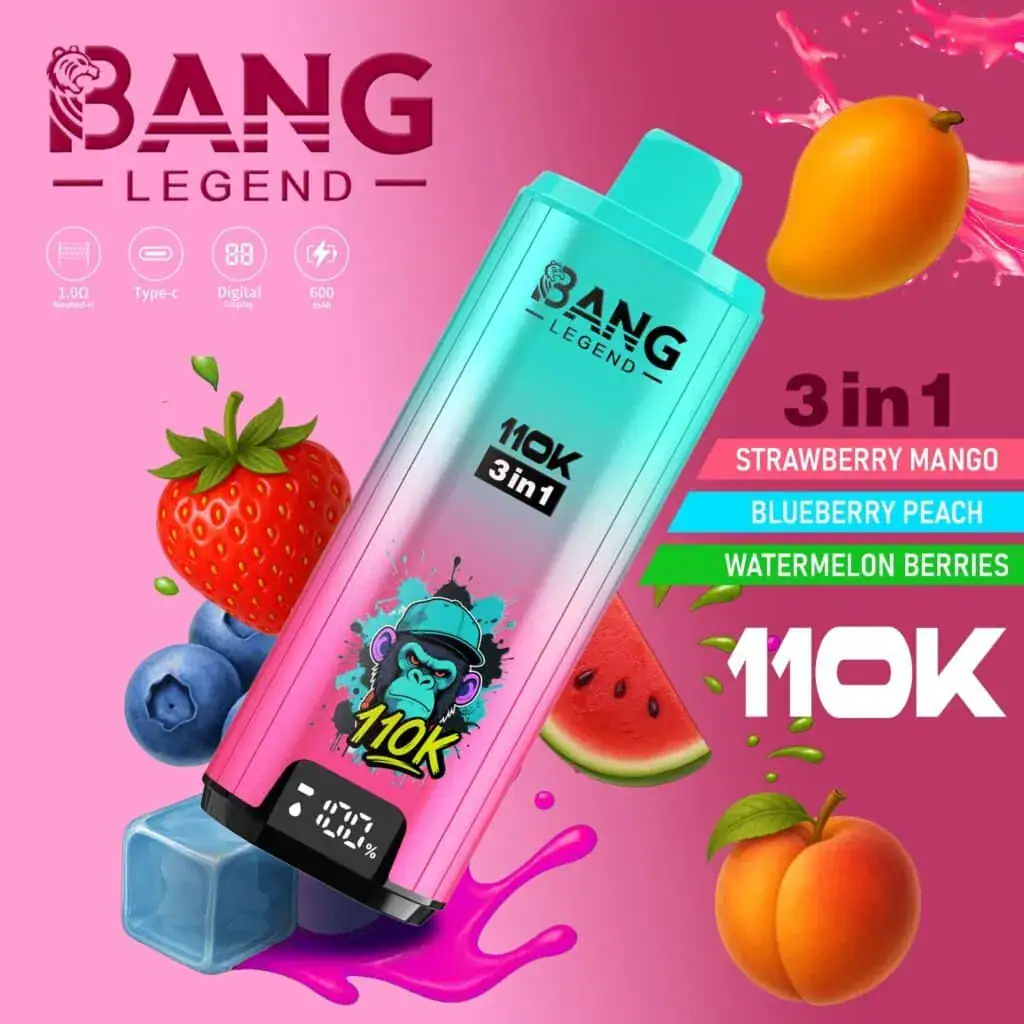 Bang Legend 110K 110000 Puffs Disposable Vape Wholesale - 3 Mixed Flavors Bulk Order
