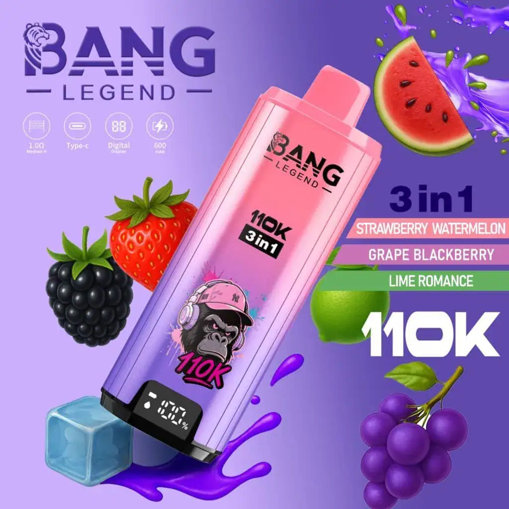 Bang Legend 110k,Bang Legend 110k puffs,110k puffs disposable vape,Bang Legend,Puffs 110000 Bazar Vape