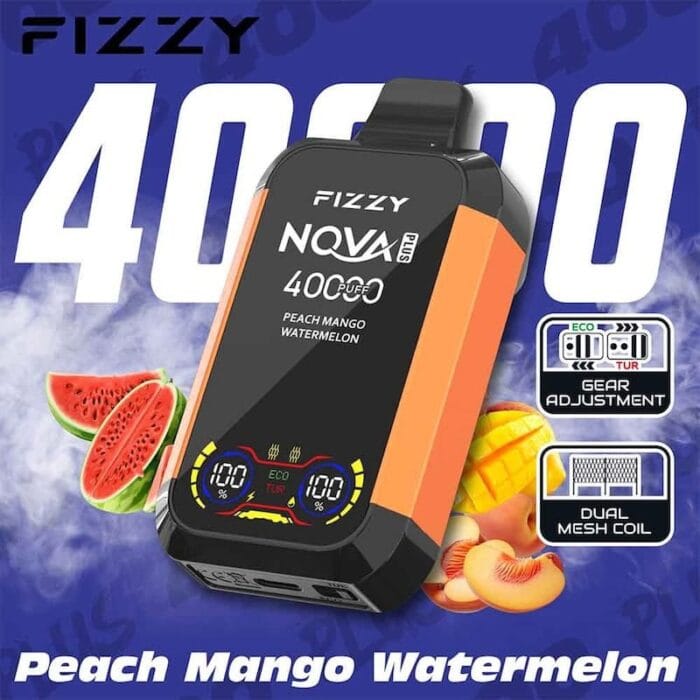 imgi 37 Fizzy 40K puff Nova Plus Dual Mesh Disposable Vape Whosesale peach mango watermelon