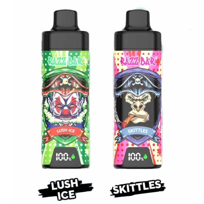 Razz Bar 40K Puffs Disposable Vape - 650mAh Rechargeable, Mesh Coil, Type-C, 16 Flavors, 2%/5% Salt Nicotine Razz Bar 40K Puffs Disposable Vape - 650mAh Rechargeable, Mesh Coil, Type-C, 16 Flavors, 2%/5% Salt Nicotine