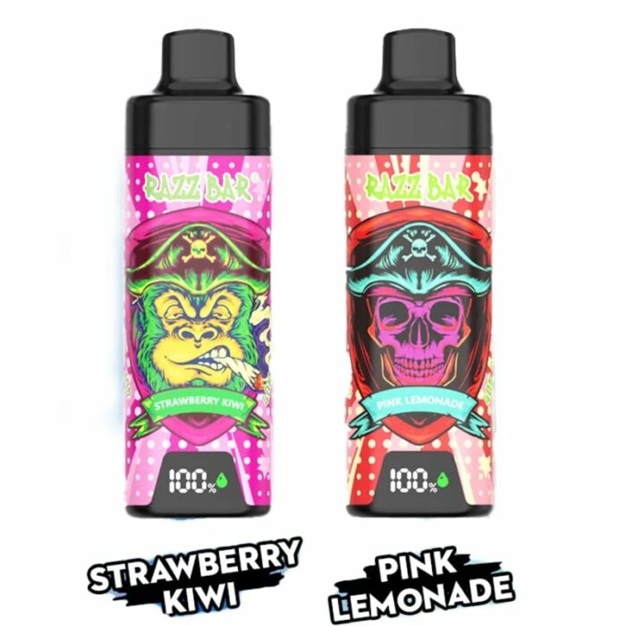 Razz Bar 40K Puffs Disposable Vape - 650mAh Rechargeable, Mesh Coil, Type-C, 16 Flavors, 2%/5% Salt Nicotine