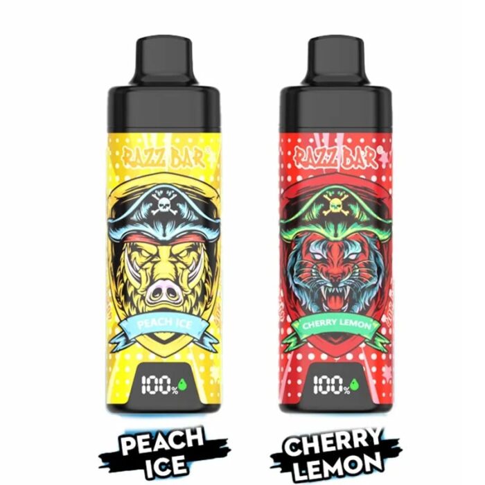 Razz Bar 40K Puffs Disposable Vape - 650mAh Rechargeable, Mesh Coil, Type-C, 16 Flavors, 2%/5% Salt Nicotine