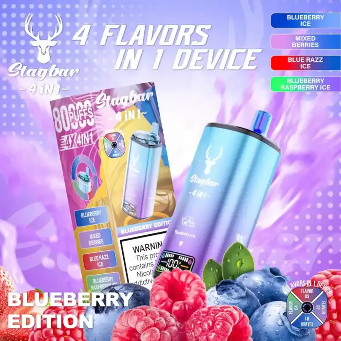 imgi 56 stagbar 80000 80k puffs 4in1 disposable vape blueberry ice mixed berries blue razz ice blueberry raspberry ice