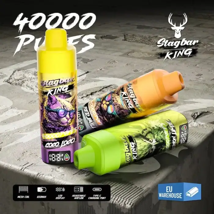 Stagbar King 40000,Stagbar King 40000 Puffs,40000 Puffs,Puffs 40k,stag king 40k Bazar Vape