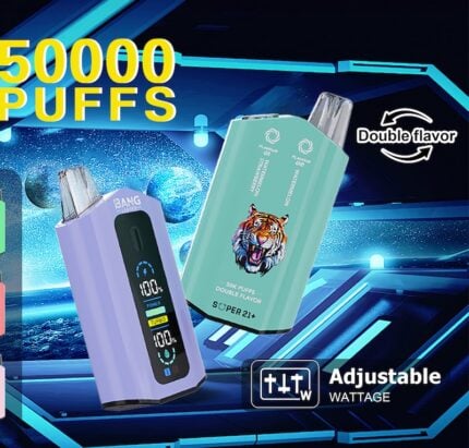 Bang Leader 50K Dual Flavor 50000 Puffs | 2-in-1 Mesh Coil Vape with 60mL E-Liquid & Adjustable Airflow