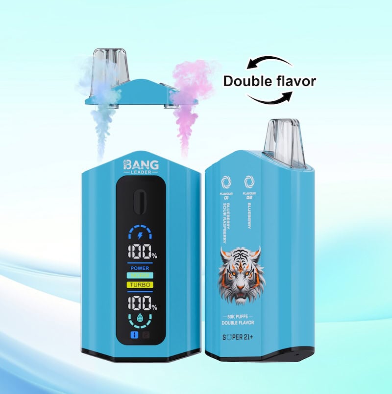 Bang Leader 50K Dual Flavor 50000 Puffs | 2-in-1 Mesh Coil Vape with 60mL E-Liquid & Adjustable Airflow