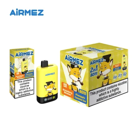 airmez 2in1 80k pro puffs 80000 puffs dual flavor disposable with TFT touchscreen