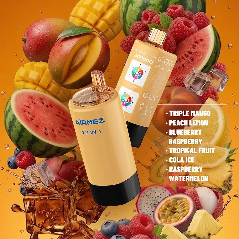 Airmez 12 in 1 300k airmez 12 in 1 300k puffs,airmez vape 300000,airmez 6 in 1 300k,airmez 6 in 1 vape,300k disposable puffs Bazar Vape