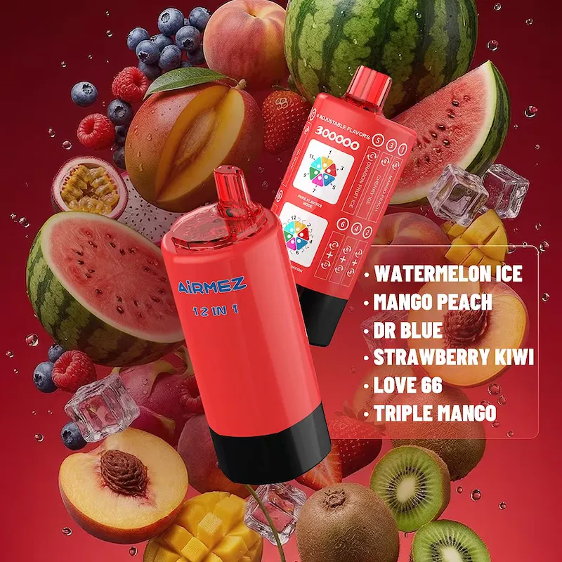 Airmez 12 in 1 300k airmez 12 in 1 300k puffs,airmez vape 300000,airmez 6 in 1 300k,airmez 6 in 1 vape,300k disposable puffs Bazar Vape