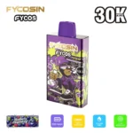 Hand holding FYCOS 30K puff vape showing actual portable size for daily carry