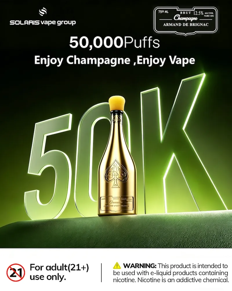 solaris 50k Bazar Vape solaris 50000 puffs vape,50K disposable vape,champagne disposable vape,solaris 50k Bazar Vape