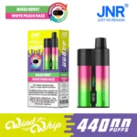JNR WindWhip 44K Puffs Disposable Vape - 40ml E-Liquid, 800mAh Rechargeable Type-C, Adjustable Airflow & Smart LED Screen